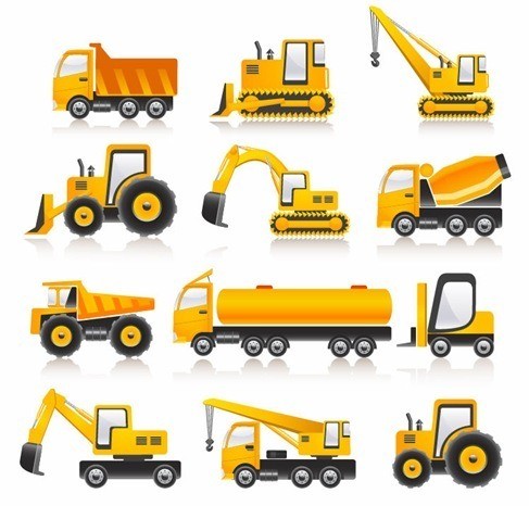 Construction Vehicles Vector Pack PNG Image ConstructionVectorCollection