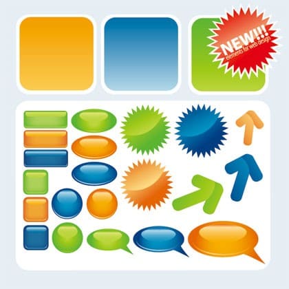 Web2.0 Button Vector Art PNG Image web20