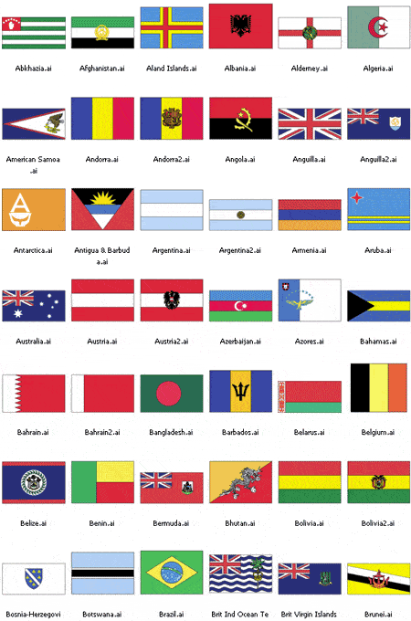 world flags set1