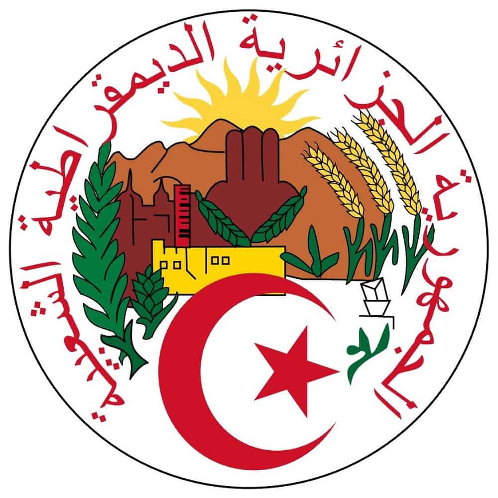Algeria Flag and Seal PNG Image Algeria Seal