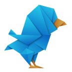 origami twitter bird 145x145