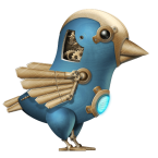 steampunk twitter bird 145x145